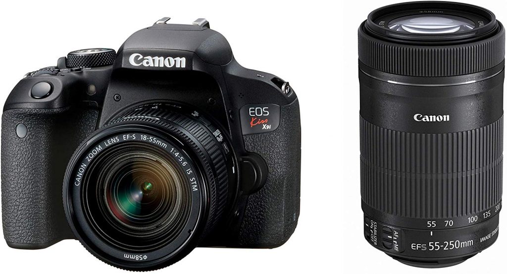 Canon (キヤノン) デジタル一眼レフカメラ EOS Kiss X9i ダブルズームキット EF-S18-55mm/EF-S55-250mm 付属  B06X92161N 1枚目